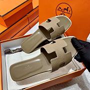 Hermes Oran Sandal Étoupe Color - 2