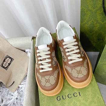 Gucci Women's GG Sneaker Beige & Ebony 676092