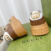 Gucci Women's GG Sneaker Beige & Ebony 676092 - 4