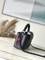 Louis Vuitton M23955 Capucines East-West Mini All Black Size 22 x 12 x 8 cm - 4