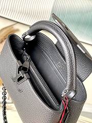 Louis Vuitton M23955 Capucines East-West Mini All Black Size 22 x 12 x 8 cm - 5