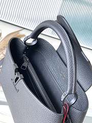 Louis Vuitton M23947 Capucines East-West MM All Black Size 33 x 19 x 9 cm - 5