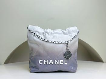 Chanel 22 Mini Handbag White & Silver AS3980 Size 20 × 19 × 6 cm