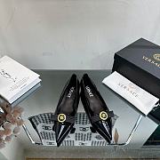Versace Gianni Ribbon Flats Black - 1
