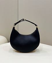Fendigraphy Small Black Leather Bag Black Size 29x24.5x10 cm - 1