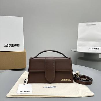 Jacquemus Le Grand Bambino Crossbody Flap Bag Brown Size 23.5x13 cm