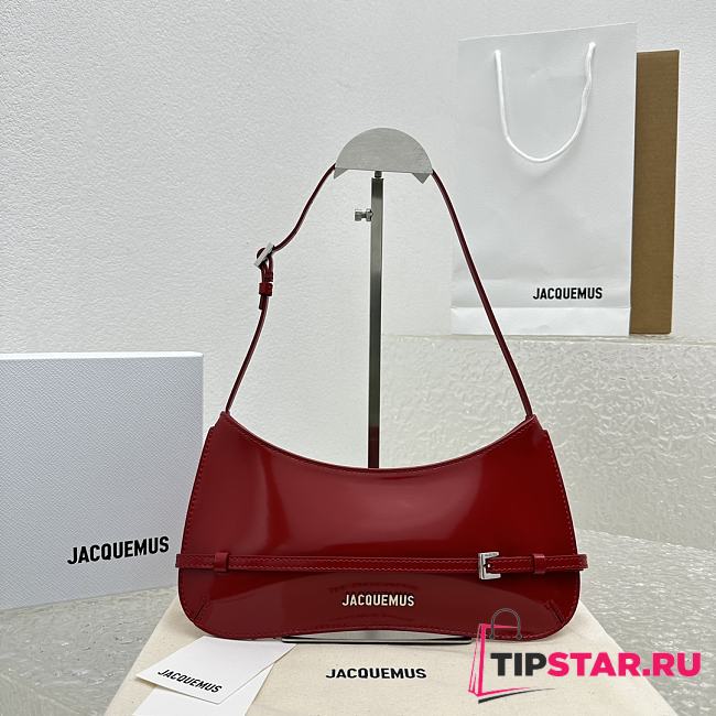 Jacquemus Le Bisou Ceinture Belted Shoulder Bag Red Size 26 x 14 cm - 1