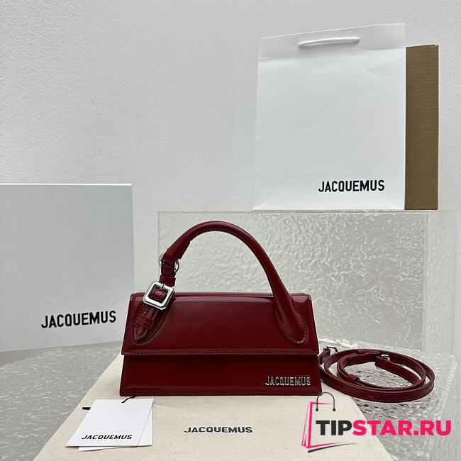 Jacquemus Le Chiquito Long Boucle Red Size 22 x 10.5 cm - 1