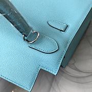 Hermes Kelly Light Blue With Silver Hardware Size 28cm - 4