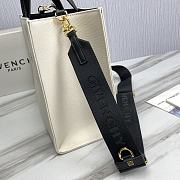 Givenchy Medium G-Tote Shopping Bag In Canvas Beige/Black Size 37x13x26cm - 3