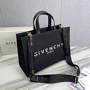 Givenchy Medium G-Tote Shopping Bag In Canvas Black Size 37x13x26cm - 3