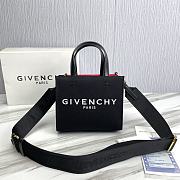 Givenchy Mini G-Tote Shopping Bag In Canvas Black Size 19x8x16cm - 1
