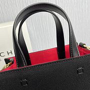 Givenchy Mini G-Tote Shopping Bag In Canvas Black Size 19x8x16cm - 4