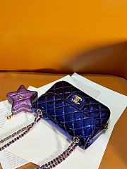Chanel Mini Flap Bag & Star Coin Purse AS4646 Purple Size 12.5 × 19 × 5 cm - 2
