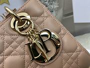 Small Lady Dior My ABCDIOR Bag Biscuit Cannage Lambskin Size 20x17x8 cm - 2