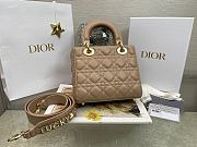 Small Lady Dior My ABCDIOR Bag Biscuit Cannage Lambskin Size 20x17x8 cm - 5