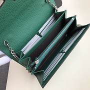 Gucci Dionysus Leather Mini Chain Bag Green 401231 Size 20x13x6 cm - 4