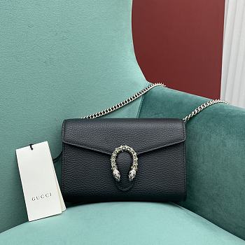 Gucci Dionysus Leather Mini Chain Bag Black 401231 Size 20x13x6 cm