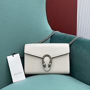 Gucci Dionysus Leather Mini Chain Bag White 401231 Size 20x13x6 cm - 1