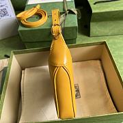 Gucci Jackie 1961 Mini Shoulder Bag 637091 Yellow Size 19x13x3cm - 5