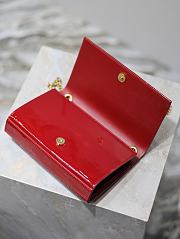 YSL Kate Small In Nappa Leather White/Red 742580 Size 20x13.5x6cm - 5