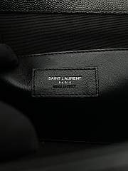YSL Kate Medium In Grain De Poudre Embossed Leather Black/Silver 364021 Size 24x14.5x5cm - 4