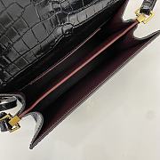 YSL Cassandra Mini Top Handle Bag In Crocodile-Embossed Shiny Leather 623930 Size 20 X 16 X 7,5 CM - 5