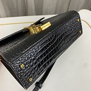 YSL Cassandra Mini Top Handle Bag In Crocodile-Embossed Shiny Leather 623930 Size 20 X 16 X 7,5 CM - 3