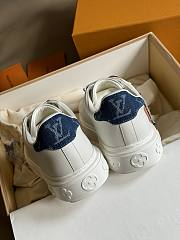 Louis Vuitton Time Out Sneaker Blue Monogram Denim - 4
