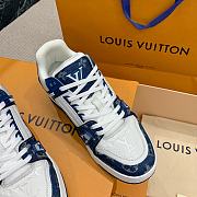 Louis Vuitton Icon LV Trainer Sneaker Blue Denim - 3