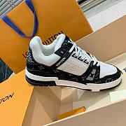 Louis Vuitton Icon LV Trainer Sneaker Black Denim - 5