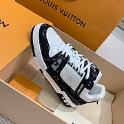 Louis Vuitton Icon LV Trainer Sneaker Black Denim - 4