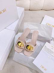 Forever Dior Heeled Slide Nude Calfskin - 3