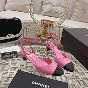 Chanel G45370 Slingbacks Coral Pink & Black - 1