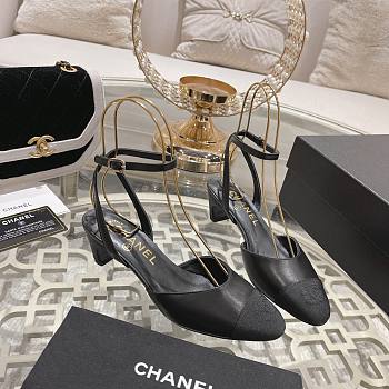 Chanel G45370 Slingbacks Black