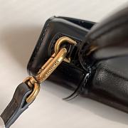 Balenciaga Hourglass XS Handbag In Black Shiny Box Calfskin Size 19cmx8x13cm - 5