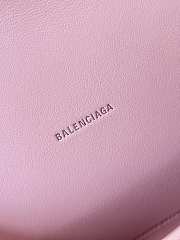 Balenciaga Women's Hourglass Xs Handbag Crocodile Embossed In Pink Size 19x8x21cm - 5