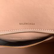 Balenciaga Women's Hourglass Small Handbag Crocodile Embossed In Nude Size 23x10x24cm - 3