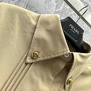 Prada Cropped Poplin Jacket Beige - 2