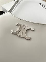 Celine Medium Tilly Bag In Shiny Calfskin White Size 22 X 13.5 X 4 CM - 2