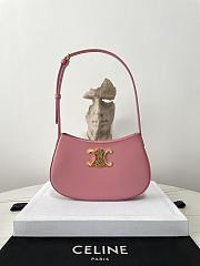 Celine Medium Tilly Bag In Shiny Calfskin Pink Size 22 X 13.5 X 4 CM - 1