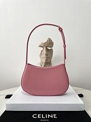 Celine Medium Tilly Bag In Shiny Calfskin Pink Size 22 X 13.5 X 4 CM - 2