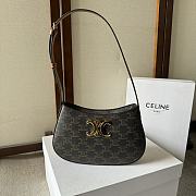 Celine Medium Tilly Bag In Triomphe Canvas And Calfskin Size 22 X 13.5 X 4 CM - 1