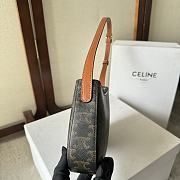 Celine Medium Tilly Bag In Triomphe Canvas And Calfskin Size 22 X 13.5 X 4 CM - 5