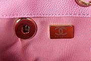 Chanel Small Backpack Grained Shiny Calfskin AS3787 Pink Size 17.5-16.5-10 cm - 4