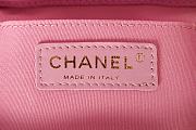 Chanel Small Backpack Grained Shiny Calfskin AS3787 Pink Size 17.5-16.5-10 cm - 5