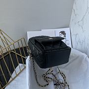 Chanel Classic Mini Backpack AP3753 Grained Black Size 18 × 13 × 9 cm - 4