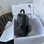 Chanel Classic Mini Backpack AP3753 Grained Black Size 18 × 13 × 9 cm - 3