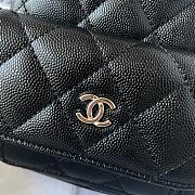 Chanel Classic Mini Backpack AP3753 Grained Black Size 18 × 13 × 9 cm - 2