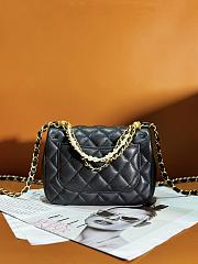 Chanel Mini Flap Bag AS4385 Black Lambskin Size 12.5 × 17 × 5 cm - 3
